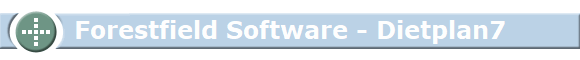 Forestfield Software - Dietplan7